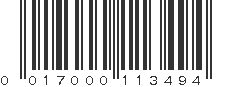 UPC 017000113494