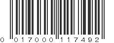 UPC 017000117492