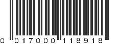 UPC 017000118918