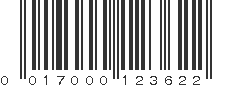 UPC 017000123622