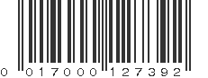 UPC 017000127392