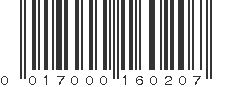 UPC 017000160207