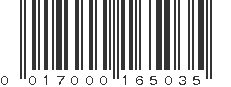 UPC 017000165035