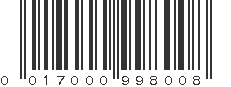 UPC 017000998008