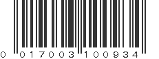 UPC 017003100934