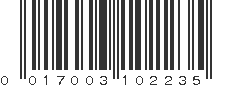 UPC 017003102235