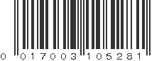 UPC 017003105281