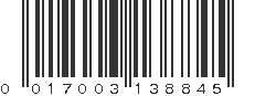 UPC 017003138845