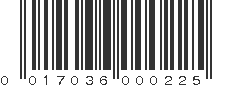 UPC 017036000225