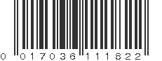 UPC 017036111822