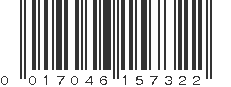 UPC 017046157322