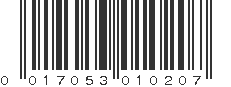 UPC 017053010207