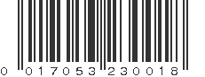 UPC 017053230018