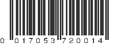 UPC 017053720014