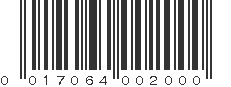 UPC 017064002000