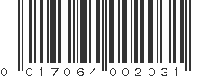 UPC 017064002031