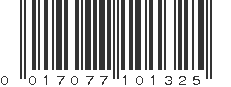 UPC 017077101325