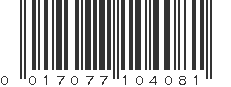 UPC 017077104081