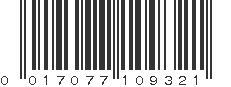 UPC 017077109321