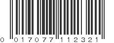 UPC 017077112321