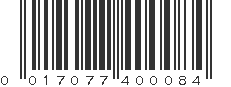 UPC 017077400084