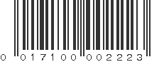 UPC 017100002223