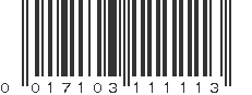 UPC 017103111113