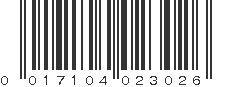 UPC 017104023026