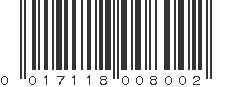 UPC 017118008002