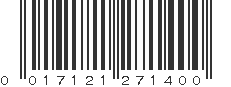 UPC 017121271400