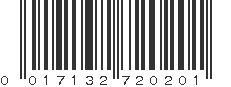 UPC 017132720201