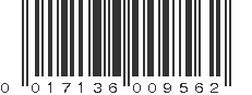 UPC 017136009562