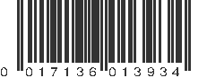 UPC 017136013934