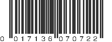 UPC 017136070722