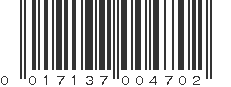 UPC 017137004702