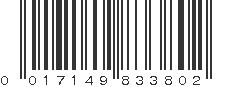 UPC 017149833802