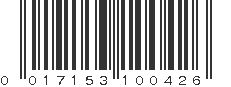 UPC 017153100426