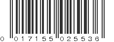 UPC 017155025536