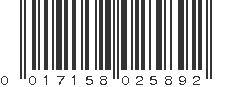 UPC 017158025892