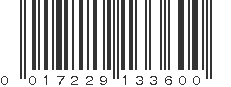 UPC 017229133600