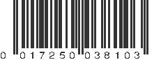 UPC 017250038103