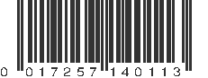 UPC 017257140113