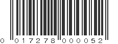 UPC 017278000052