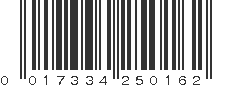 UPC 017334250162