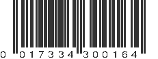 UPC 017334300164