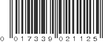 UPC 017339021125