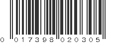 UPC 017398020305