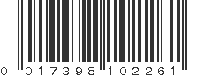 UPC 017398102261