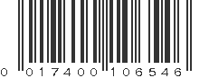 UPC 017400106546