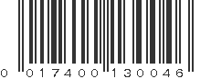 UPC 017400130046